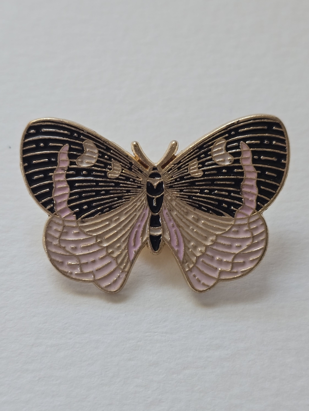 Gold Butterfly Enamel Pin -